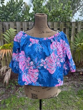 Lilly Pulitzer off shoulder top size L NWT